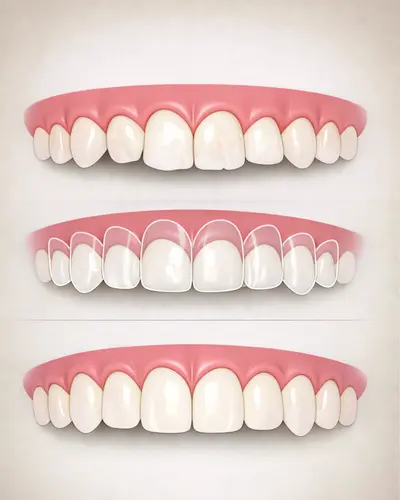 Composite veneers example