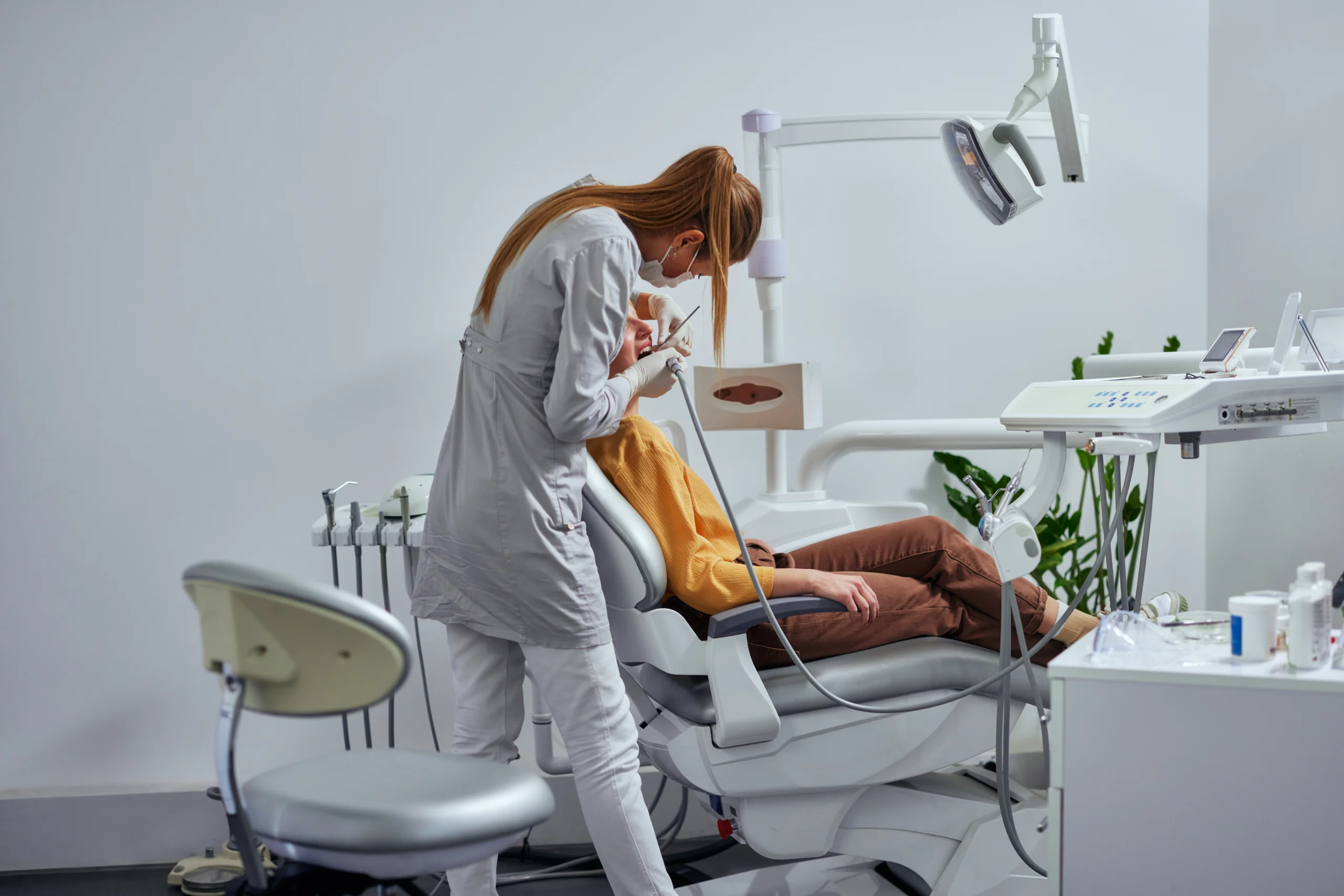 Patient during same-day smile treatment at St James Dental Surgery
